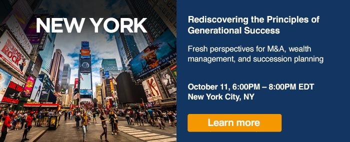 Rediscovering the Principles of Generational Success NYC