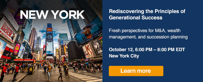 Rediscovering the Principles of Generational Success NYC