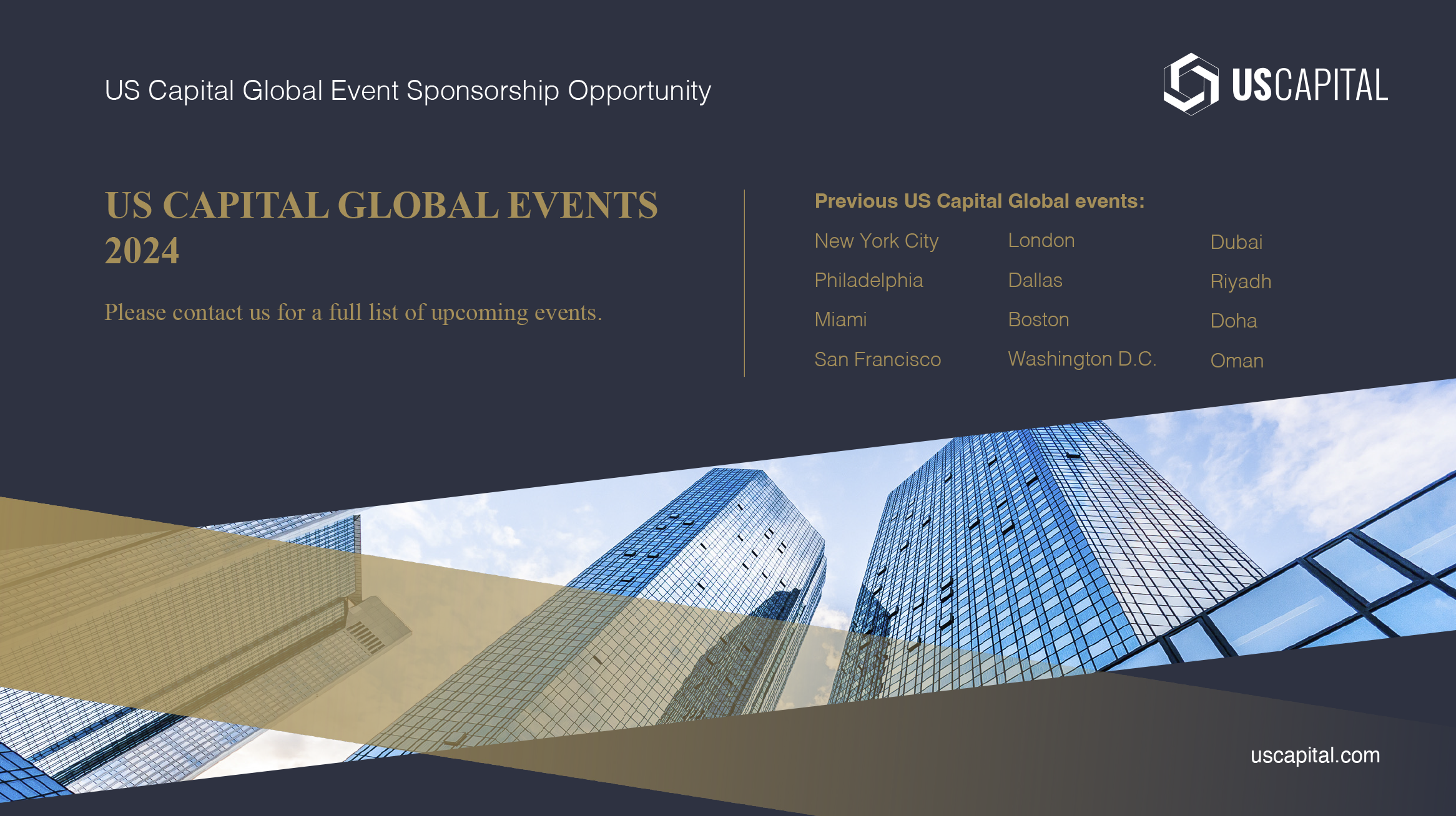 US Capital Global Event Sponsorship Opportunities